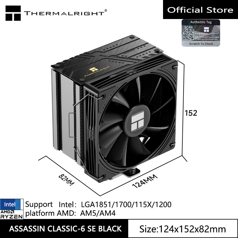 Cpu Heatsink - Thermalright ASSASSIN CLASSIC-6 SE Pendingin CPU