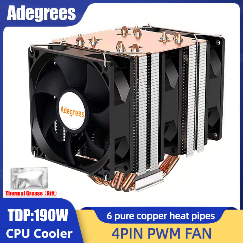 Cpu Heatsink - Pendingin CPU pipa panas 6, kipas