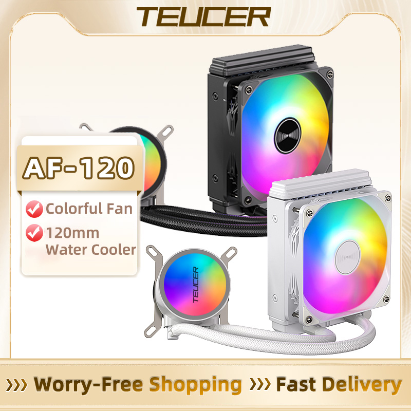 Aio Liquid Cooler - TEUCER AF-120 pendingin air 12cm RGB,