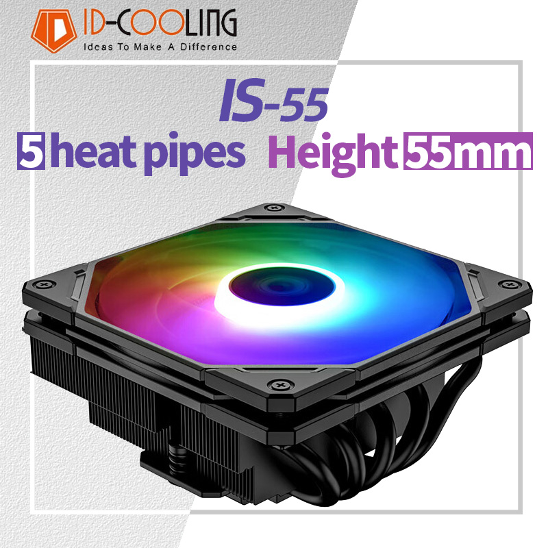 Cpu Cooler - ID-COOLING Radiator pendingin udara, pipa panas