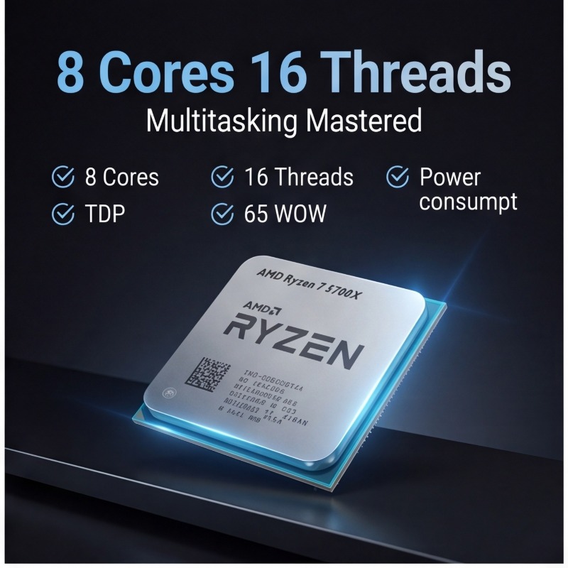 Prosesor AMD Ryzen 7 5700X Unt - Cpu Fan ulasan dan harga