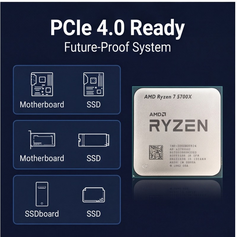 Prosesor AMD Ryzen 7 5700X Unt - Cpu Fan ulasan dan harga