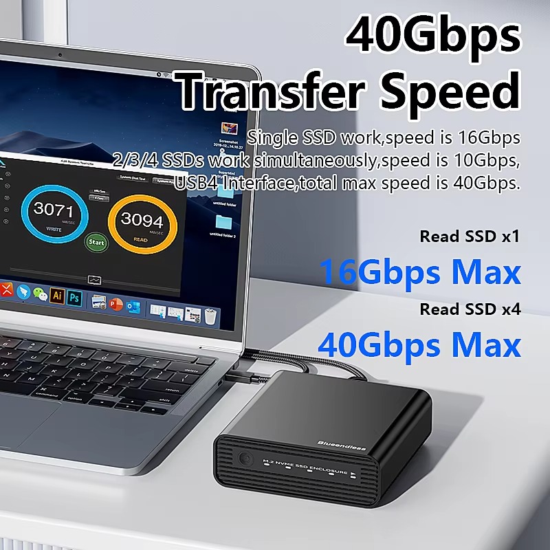 Casing Eksternal SSD NVME Alum - Case Fan ulasan dan harga