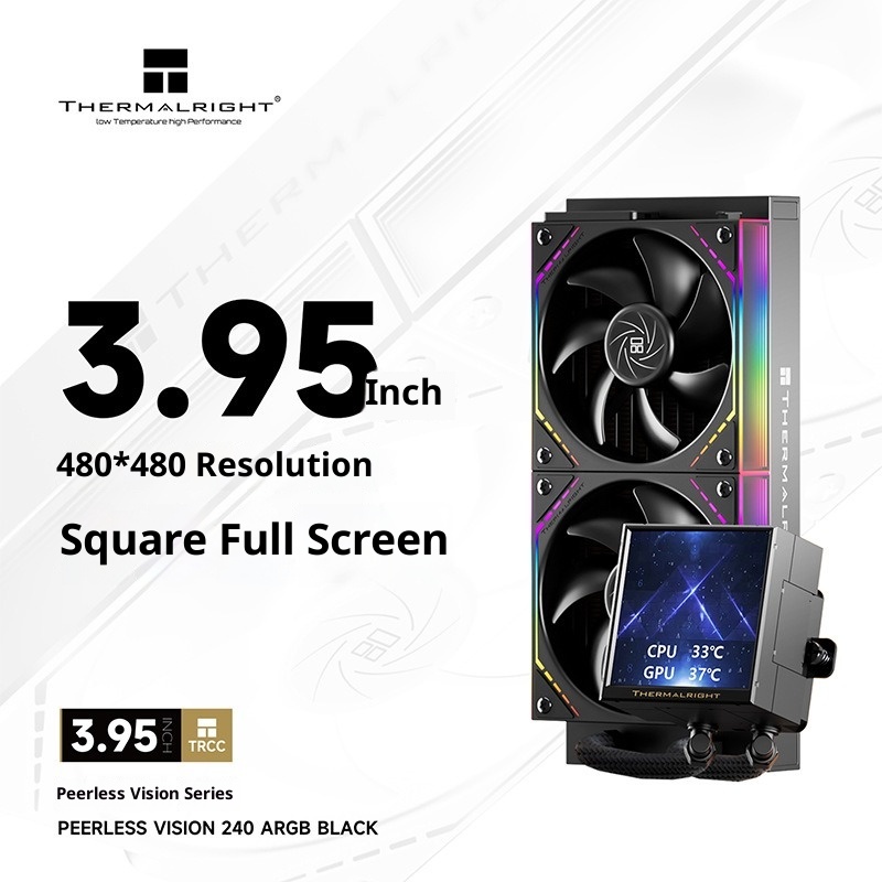 LCD IPS Persegi 3,95 inci 240m - Aio Liquid Cooler ulasan dan harga