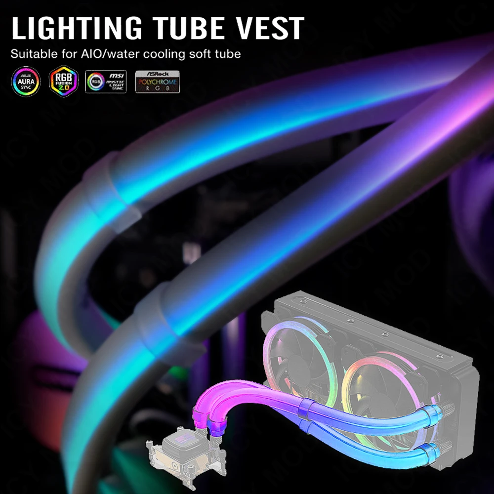 EZDIY ARGB Strip lampu For12MM - Aio Liquid Cooler ulasan dan harga