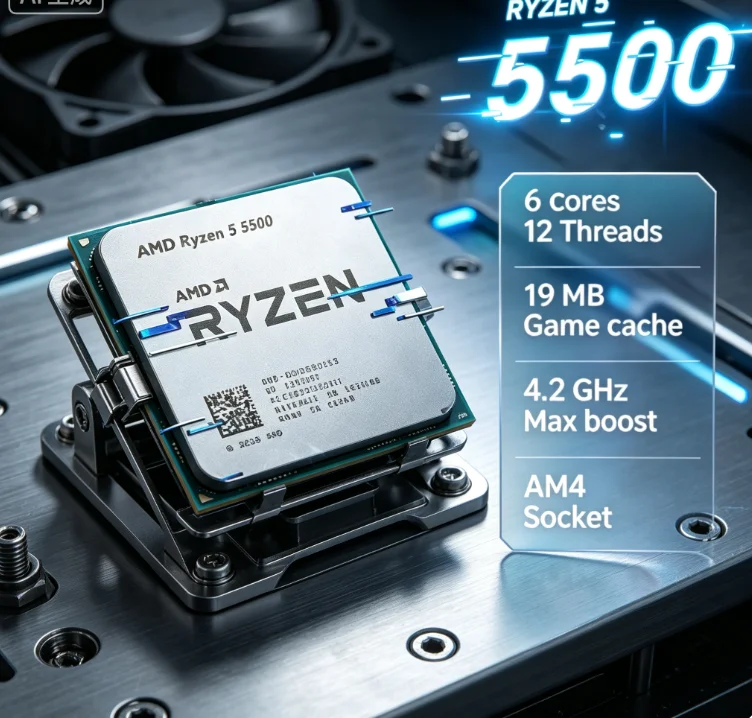 AMD Ryzen 5 5500 Studio Multi  - Cpu Cooler ulasan dan harga